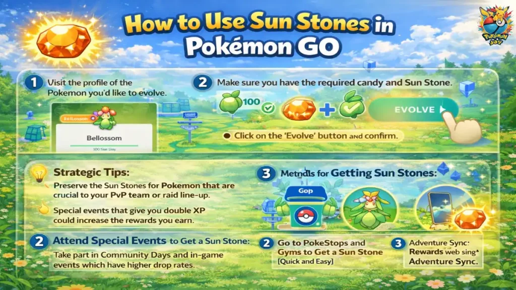 How to Use Sun Stones in Pokémon GO