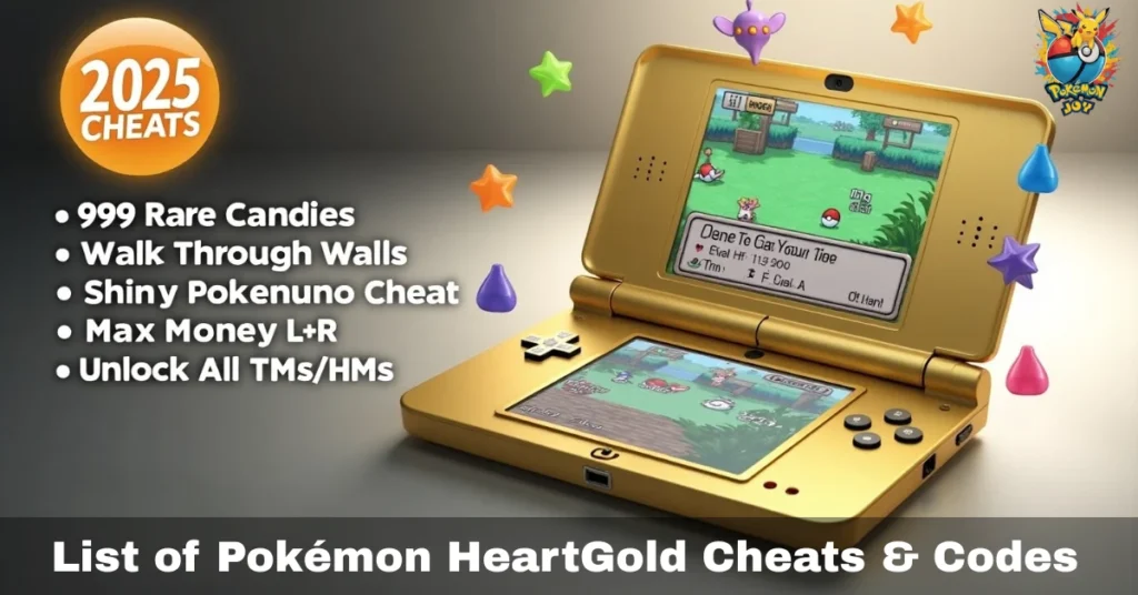 pokemon heart gold nds cheats guide