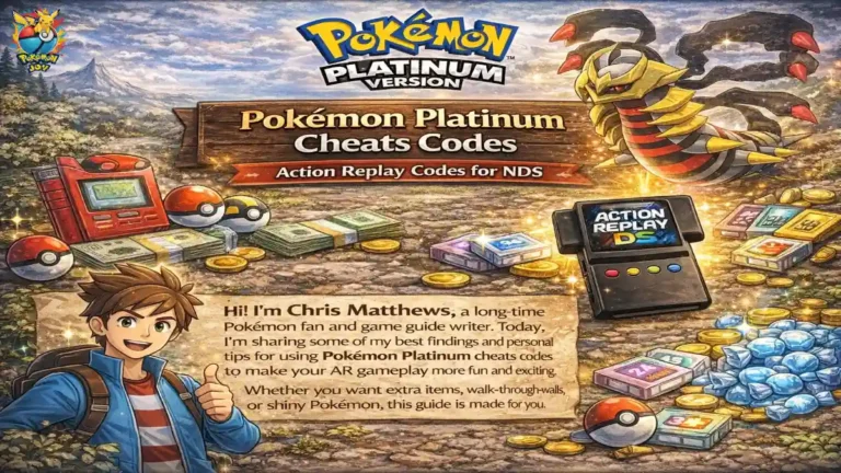 Home 336 Pokemon Platinum Cheats Codes Action Replay Codes for NDS
