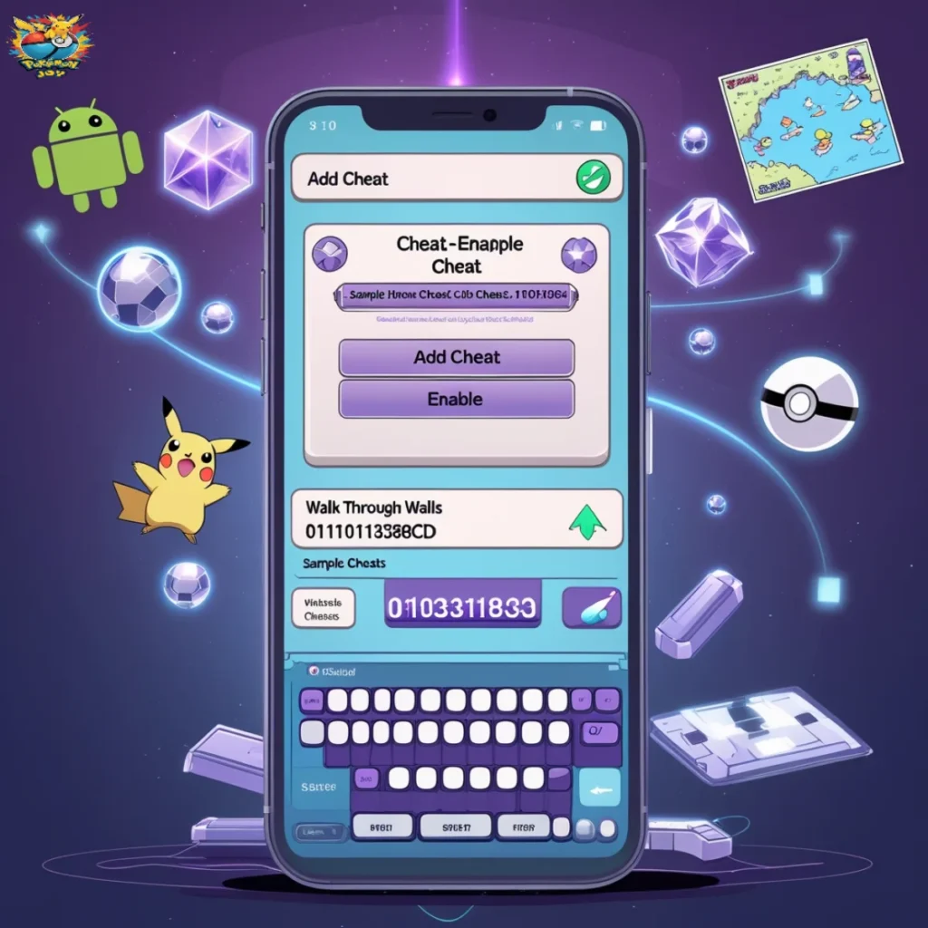 Pokemon Crystal Cheats Codes on andriod