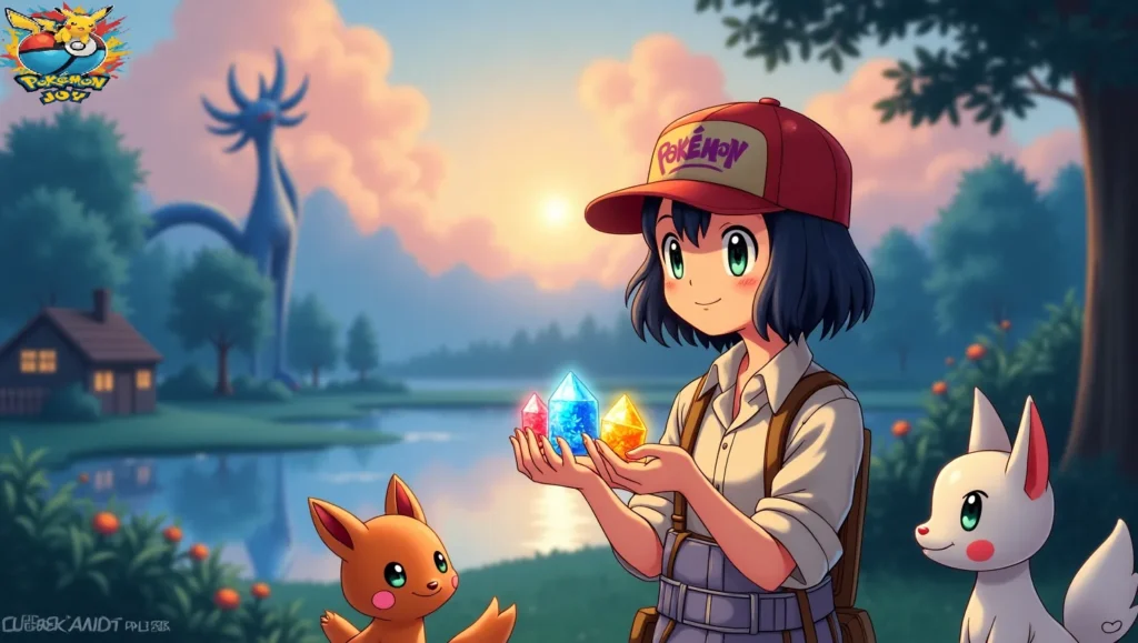 Pokémon Z Crystal with Shiny items