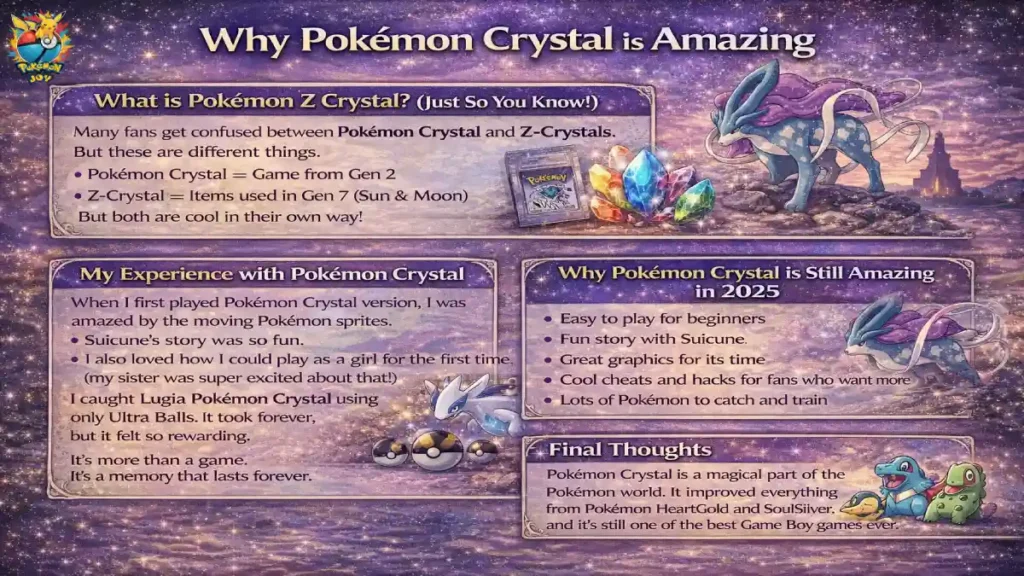 Pokémon Crystal: A Legendary Adventure That Still Shines Bright: 4 What is Pokemon Z Crystal Just So You Know