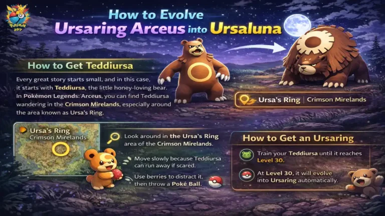 Home 323 How to Evolve Ursaring Arceus into Ursaluna 1