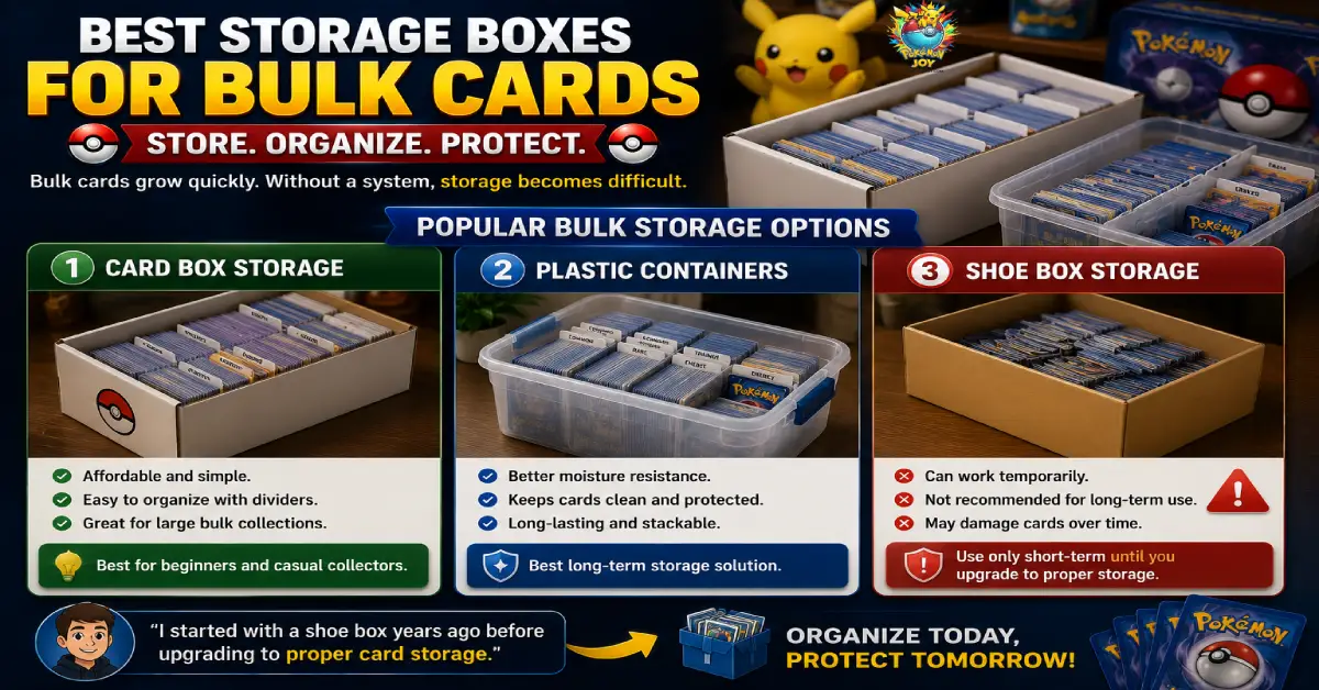 How to Organize Pokemon Cards: The Best Way to Organize Your Pokémon Cards Like a Pro 8 Best Storage Boxes for Bulk Cards
