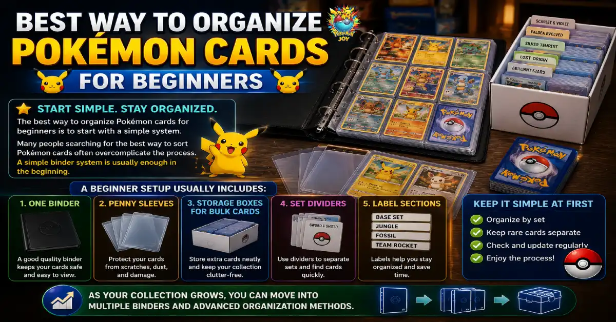 How to Organize Pokemon Cards: The Best Way to Organize Your Pokémon Cards Like a Pro 2 Best Way to Organize Pokémon Cards for Beginners
