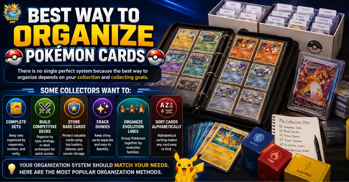 How to Organize Pokemon Cards: The Best Way to Organize Your Pokémon Cards Like a Pro 1 Best ways to organize Pokémon cards