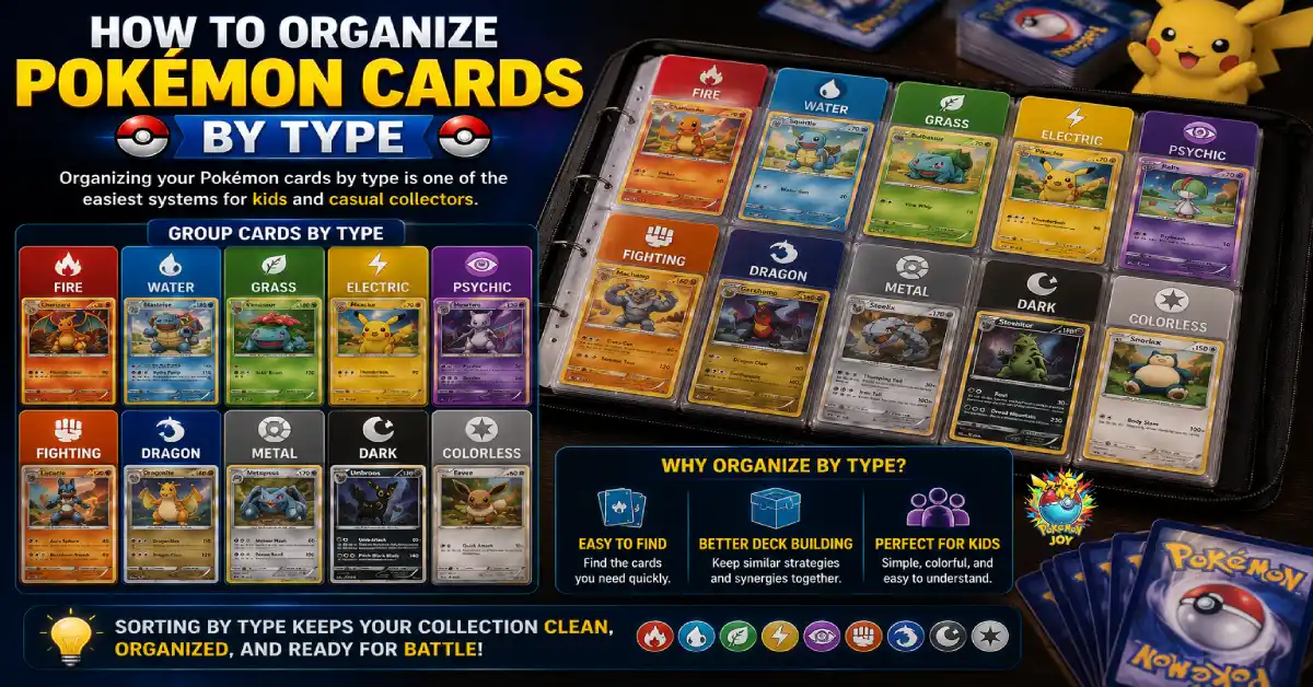 How to Organize Pokemon Cards: The Best Way to Organize Your Pokémon Cards Like a Pro 5 How to Organize Pokémon Cards by Type