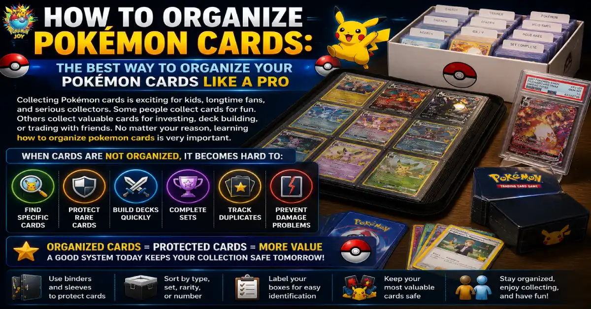 How to organize Pokémon cards