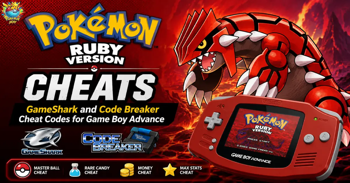 Pokemon Ruby Cheats – GameShark and Code Breaker Cheat Codes for Game Boy Advance