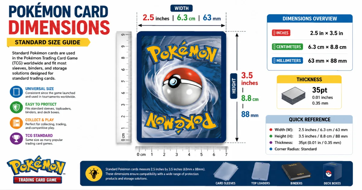 What Is the Size of a Pokémon Card?