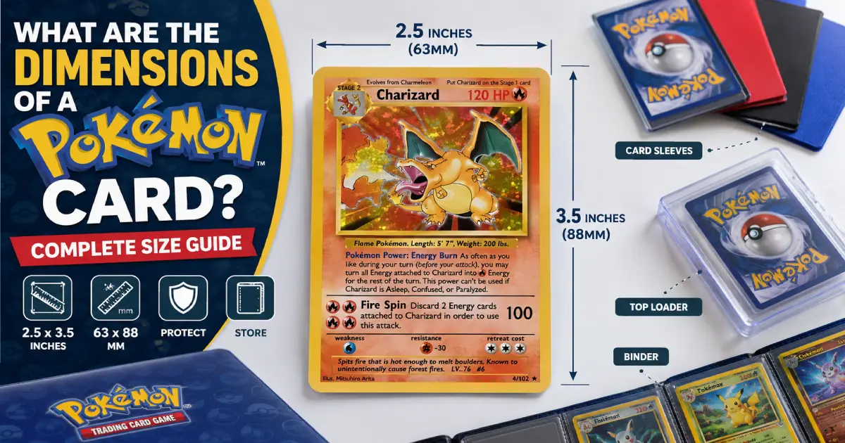What Are the Dimensions of a Pokemon Card 1