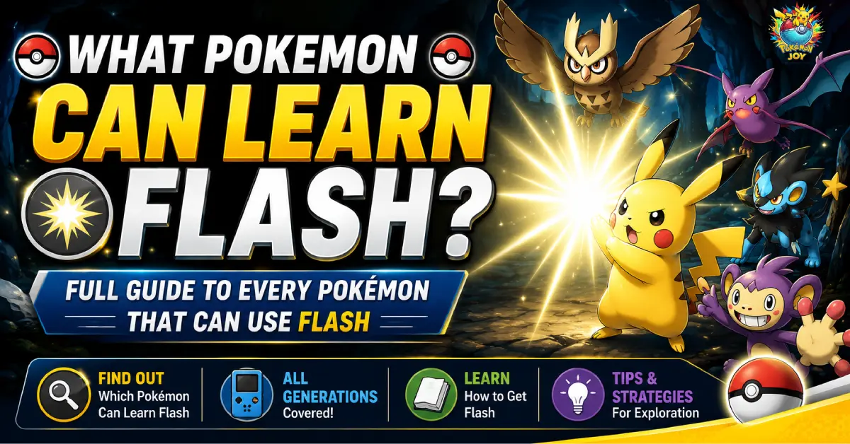 What Pokemon Can Learn Flash