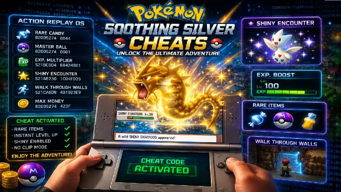 Pokémon Soothing Silver Cheats: Complete Guide for This Popular SoulSilver ROM Hack 2 Sooting Silver Cheats