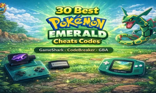 30 Best Pokemon Emerald Cheats Codes – GameShark, CodeBreaker, GBA