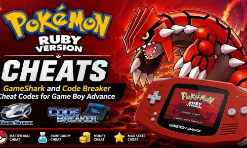 Pokemon Ruby Cheats – GameShark and Code Breaker Cheat Codes for Game Boy Advance